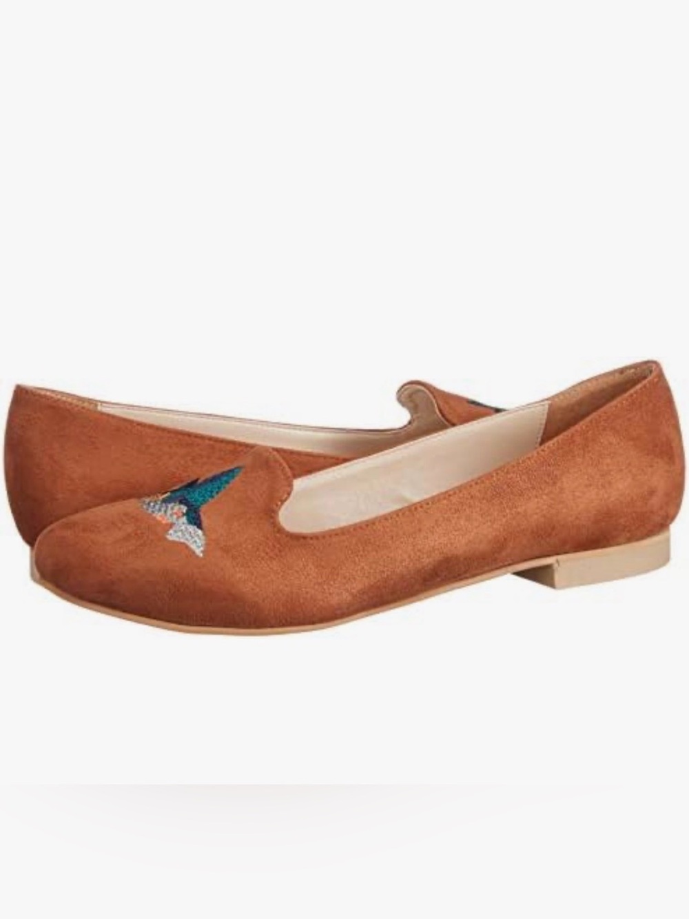 YARGICI  Women’s Bird Embroidered Ballet Flats EU 37 / US Women’s 6.5–7
